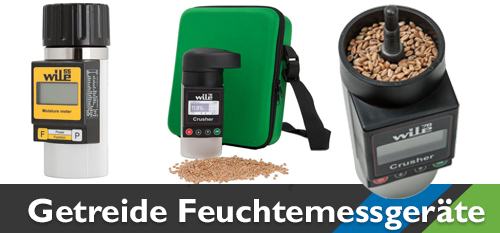 Getreide Feuchtemessgeräte im Weizenfeld einsetzen