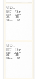 Etikettendrucker zum Ausdruck von Wägewerten auf Thermoetiketten, ASCII fähig