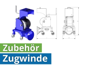 Zugwinde für Teleskopbelüftungsrohr