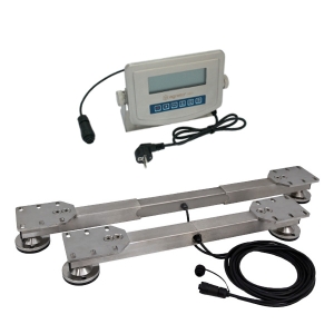 Wiegebalken mit Wiegeanzeige aus Edelstahl