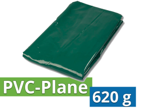 Schwere PVC Plane in grün