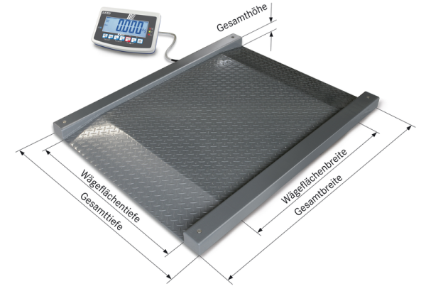 Durchfahrwaage Kern NFB Abmessungen