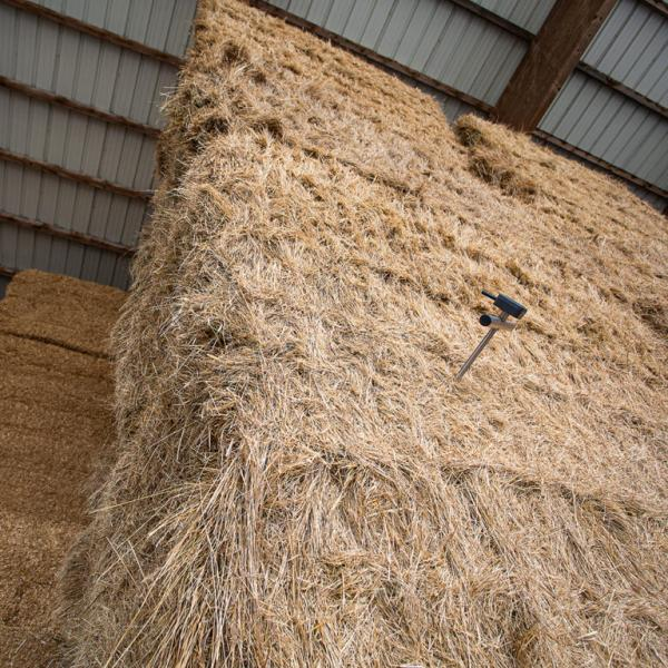 Temperaturmessung in Strohballen